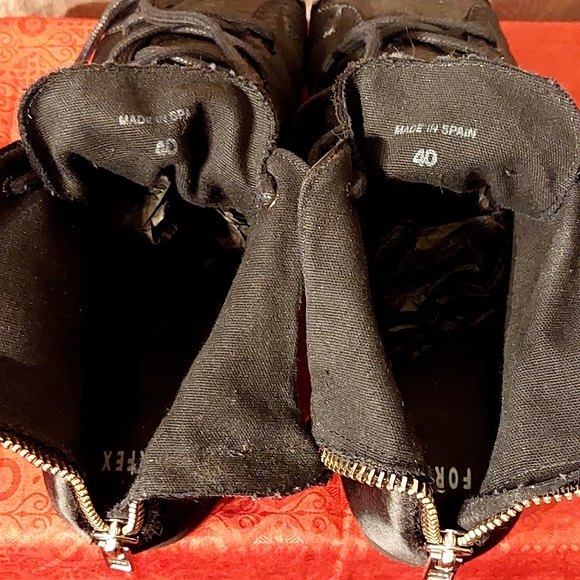 Forfex 'No Kill' iridescent black steel-toed sneaker boots, EU40, EUC - Picture 9 of 14